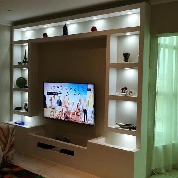 احدث صور مكتبات جبس بورد صور مكاتب جبس للتلفزيون شركة العالمية