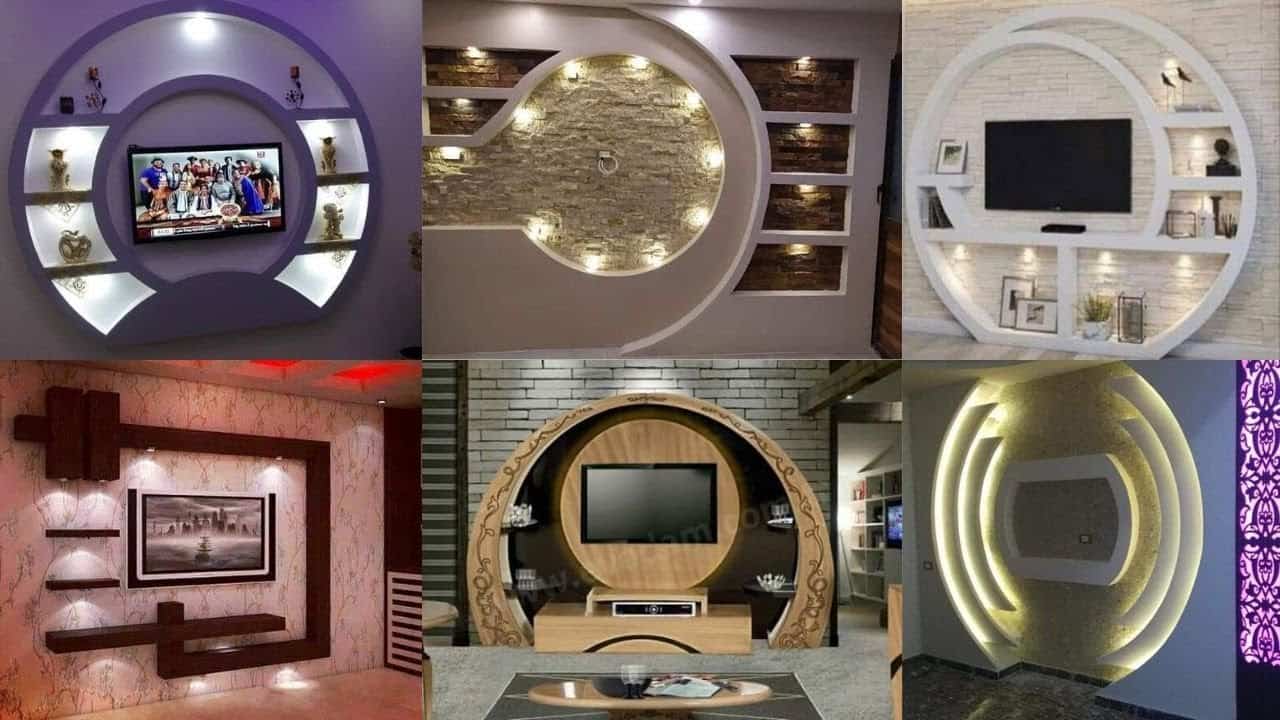 ديكورات جبس بورد مكتبات تلفزيون وغرف نوم شركة العالمية