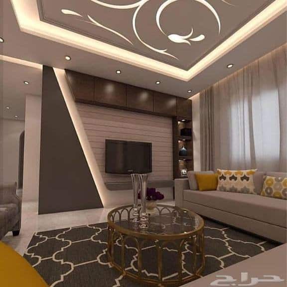 ديكورات جبسون بورد تلفزيون 2021 ديكورات حوائط جبس مودرن شركة العالمية
