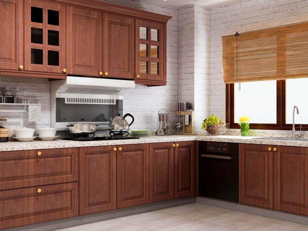 صور مطابخ خشمونيوم صغيرة 2025 | مطابخ خشمونيوم الوان 14 اجميل تصميم مطابخ خشمونيوم صغيرة