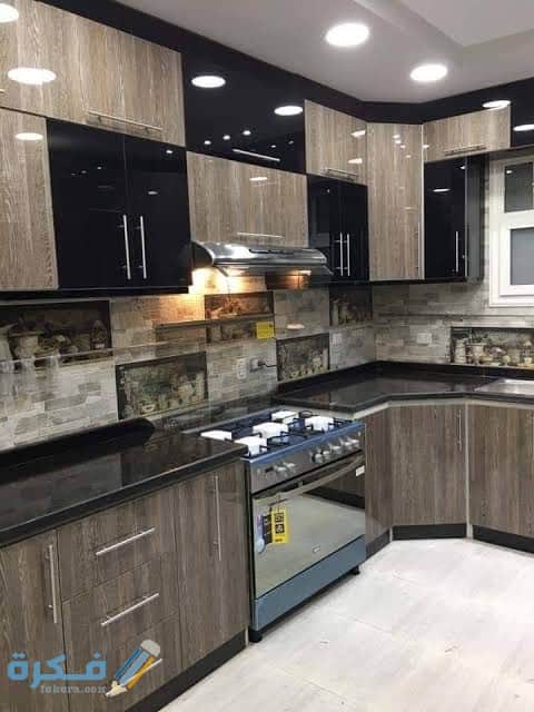 صور مطابخ خشمونيوم صغيرة 2025 | مطابخ خشمونيوم الوان 20 تصميم مطابخ خشمونيوم صغيرة روعة