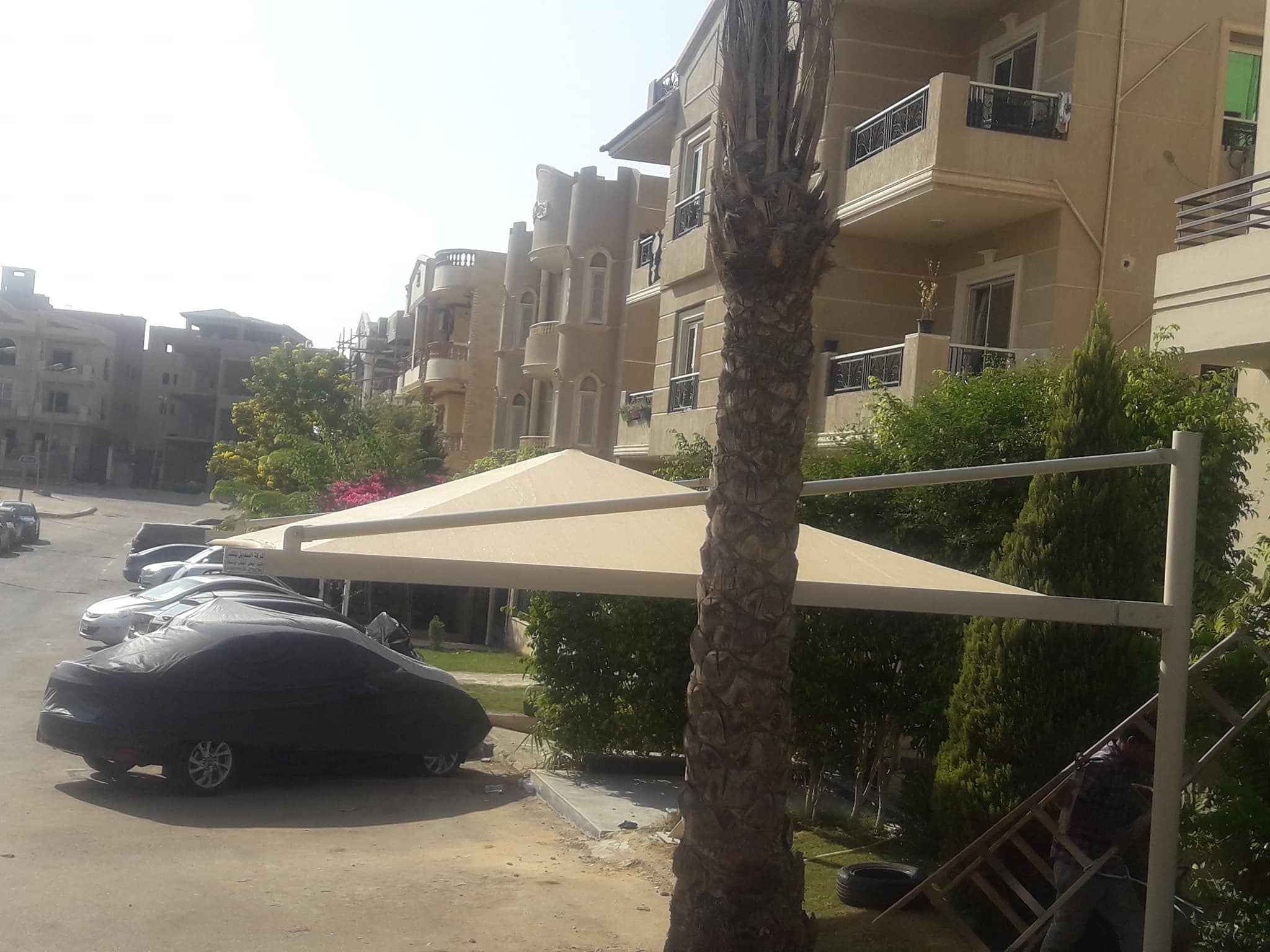 مصنع مظلات السيارات 01555464501 | مظلة سيارة للبيع باحدث شكل 6 مصنع مظلات السيارات الهرمية