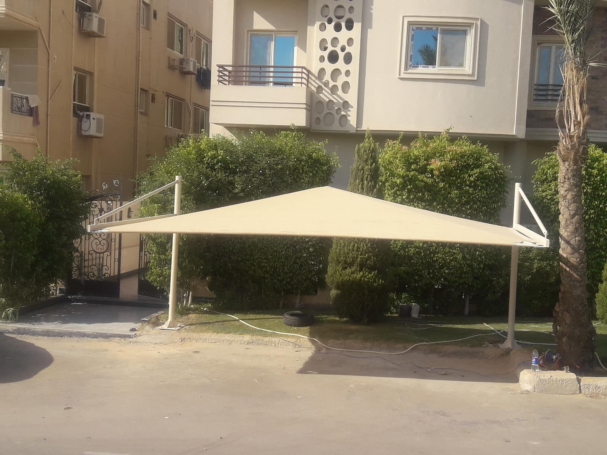 مصنع مظلات السيارات 01555464501 | مظلة سيارة للبيع باحدث شكل 3 افضل خامات تند ومظلات سيارات