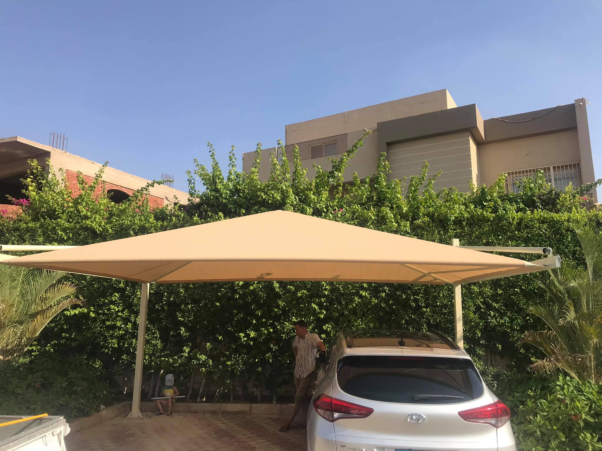 مصنع مظلات السيارات 01555464501 | مظلة سيارة للبيع باحدث شكل 18 مظلات سيارات من اجود الخامات