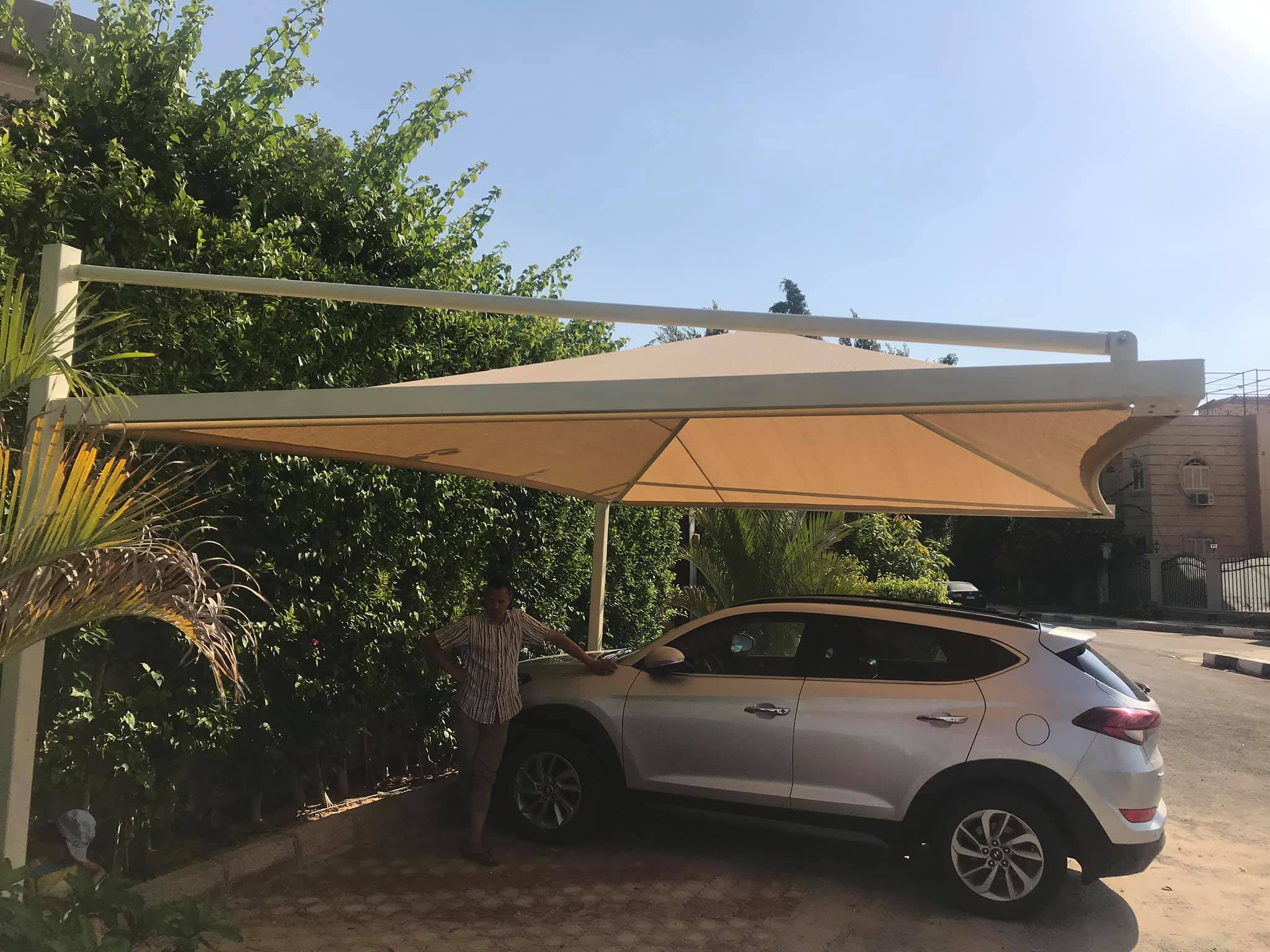 مصنع مظلات السيارات 01555464501 | مظلة سيارة للبيع باحدث شكل 20 مظلة سيارة للبيع