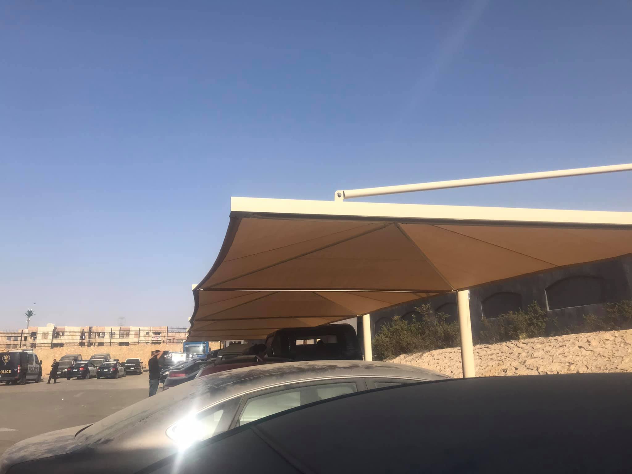 شركة مظلات سيارات 01555464501 | اسعار مظلات السيارات في مصر 42 مظلات جراجات حديد كانت ليفر في قسم شرطه الشروق لون بيج