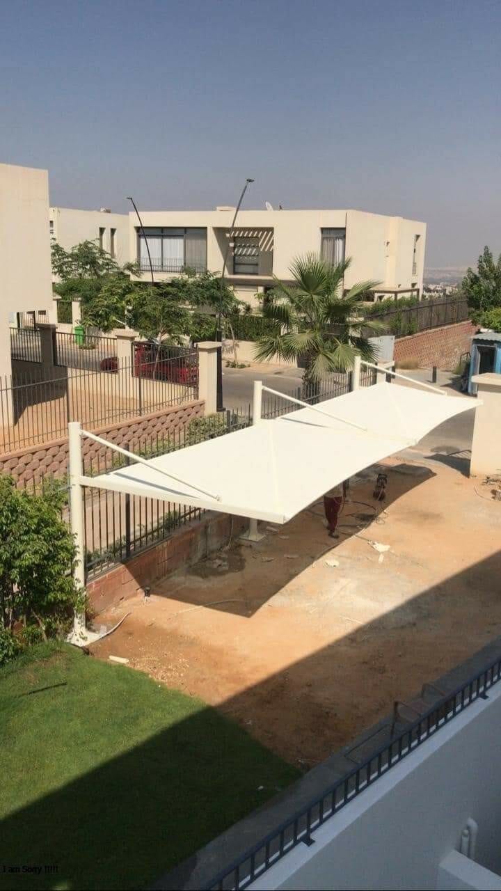 افضل مظلات سيارات رخيصة متنقلة 01555464501 10 عدد 2 مظلة سيارة ثابتة لون بيج